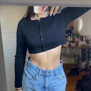 Brandy cropped cardigan